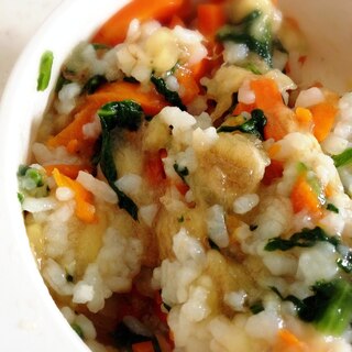 離乳食♬バナナと野菜の混ぜご飯♬